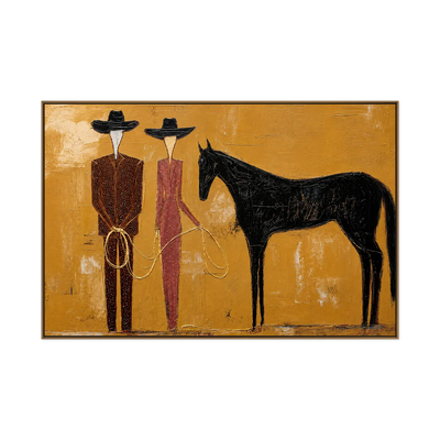 Western Pair Horse Wall Art | Olyrel