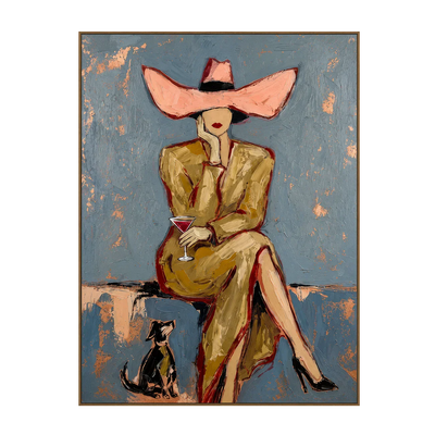 Pink Bow Muse Wall Art | Olyrel