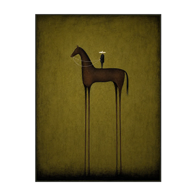 Olive Sentinel Horse Wall Art | Olyrel