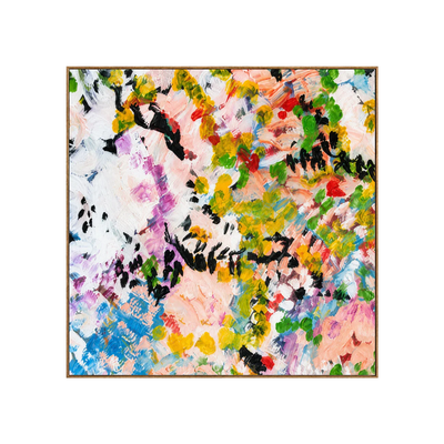 Chromatic Meadow Abstract Wall Art | Olyrel