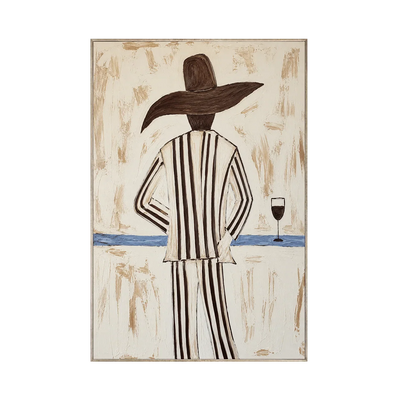 Sun Hat Figure Wall Art | Olyrel