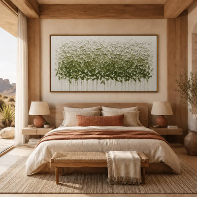 Olive Canopy Textured Wall Art styled interior scene 2 | Olyrel