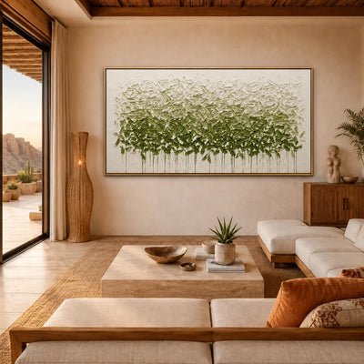 Olive Canopy Textured Wall Art styled interior scene 3 | Olyrel