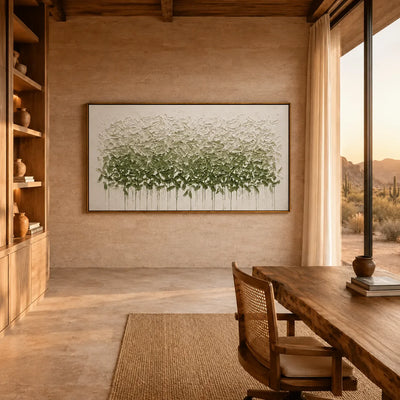 Olive Canopy Textured Wall Art styled interior scene 5 | Olyrel