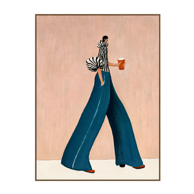Striped Stroll Fashion Wall Art | Olyrel