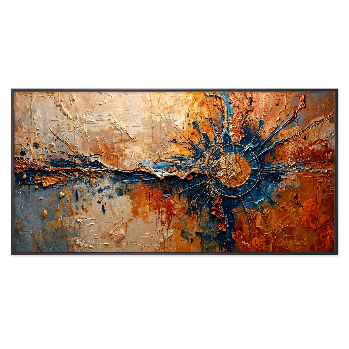 Celestial Compass Textured Wall Art | Olyrel