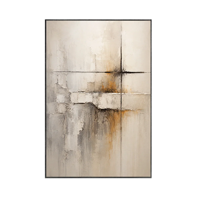 Quiet Cross Abstract Wall Art | Olyrel
