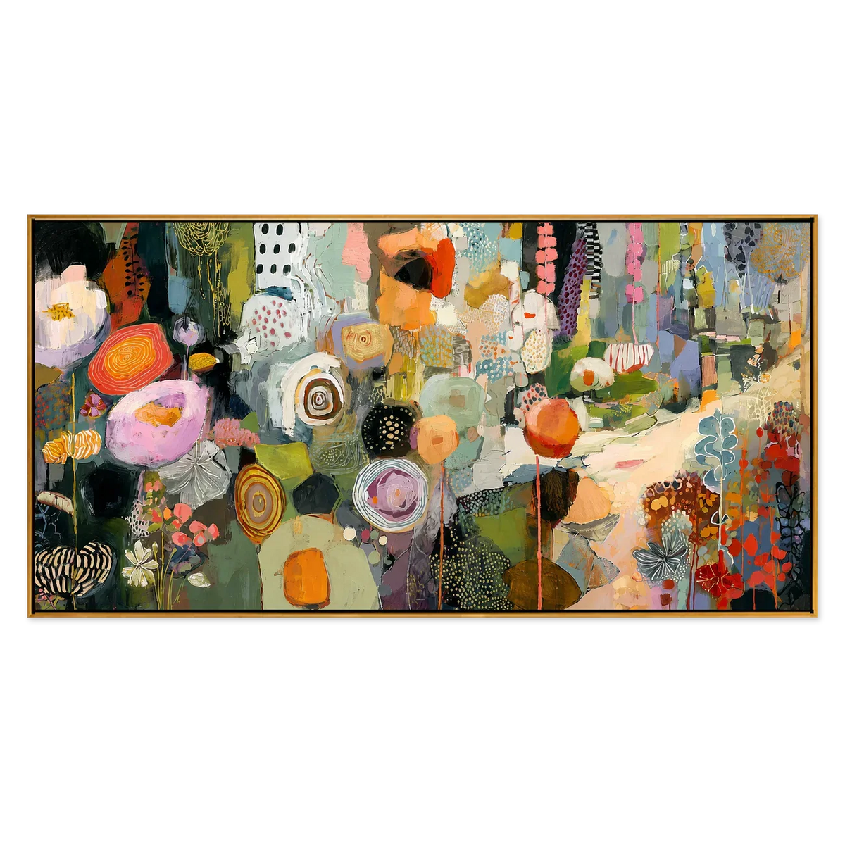 Garden Tapestry Panoramic Wall Art | Olyrel