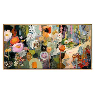 Garden Tapestry Panoramic Wall Art | Olyrel