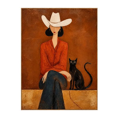 Desert Muse Figure Wall Art | Olyrel