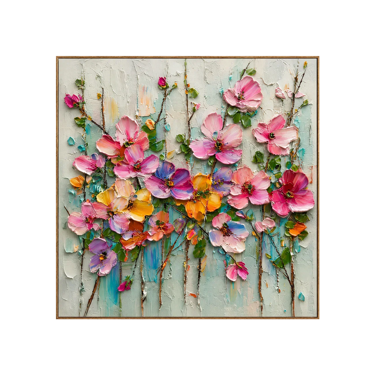 Candy Bloom Floral Wall Art | Olyrel