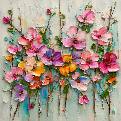 Candy Bloom Floral Wall Art artwork view | Olyrel