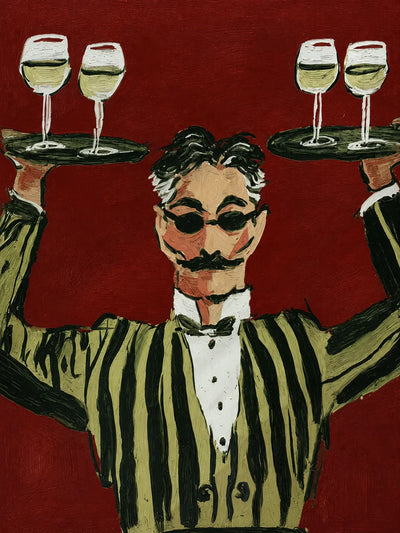 The Grand Toast Waiter Wall Art artwork view | Olyrel