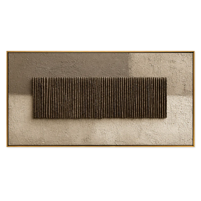 Umber Reed Relief Wall Art | Olyrel