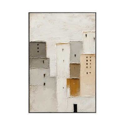 Quiet Facade Textured Wall Art | Olyrel