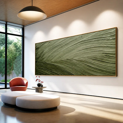 Sage Current Textured Wall Art styled interior scene 3 | Olyrel