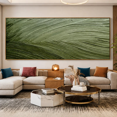 Sage Current Textured Wall Art styled interior scene 6 | Olyrel