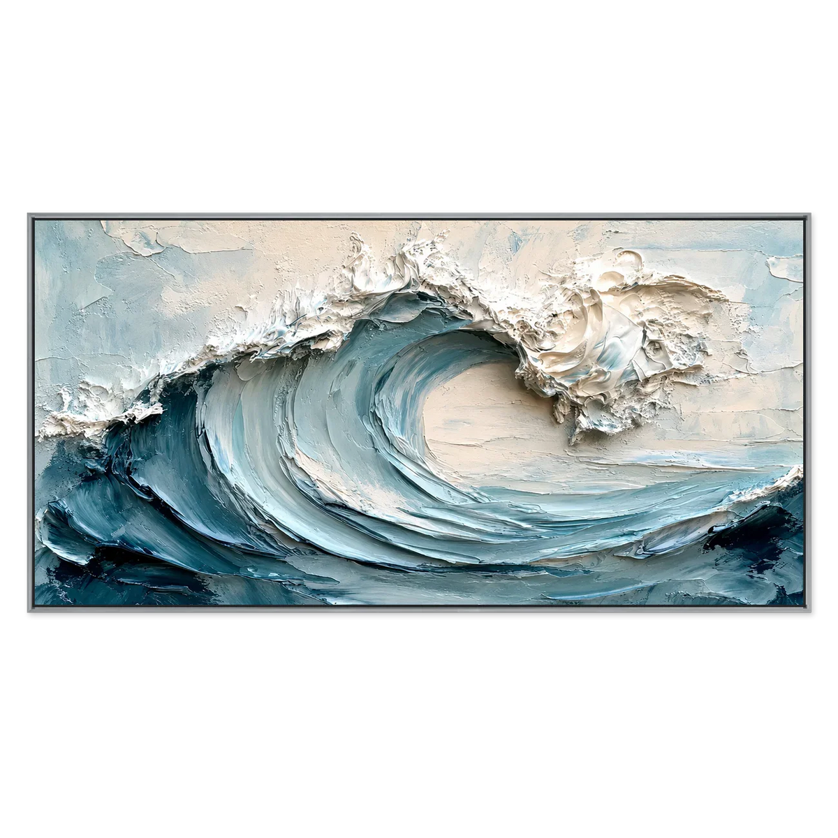 Cerulean Crest Relief Wall Art | Olyrel