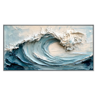 Cerulean Crest Relief Wall Art | Olyrel