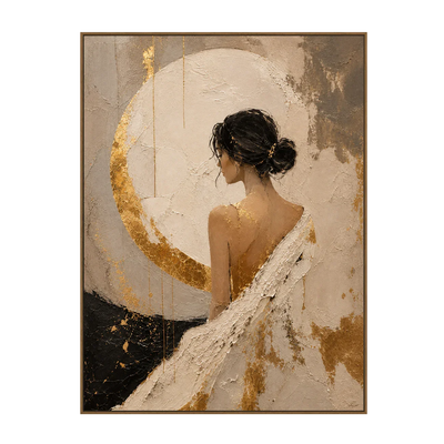 Moonlit Grace Textured Wall Art | Olyrel