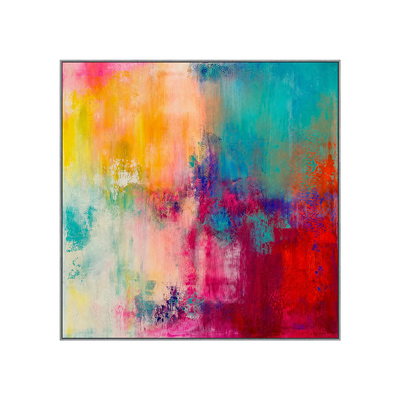 Prismatic Haze Abstract Wall Art | Olyrel
