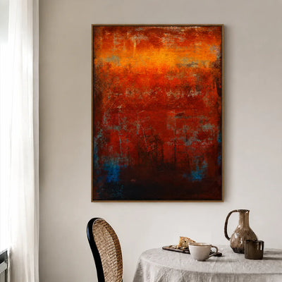 Ember Horizon Textured Wall Art styled interior scene 3 | Olyrel