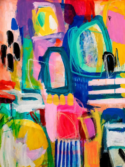 Playful Arches Abstract Wall Art artwork view | Olyrel