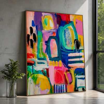 Playful Arches Abstract Wall Art styled interior scene 1 | Olyrel