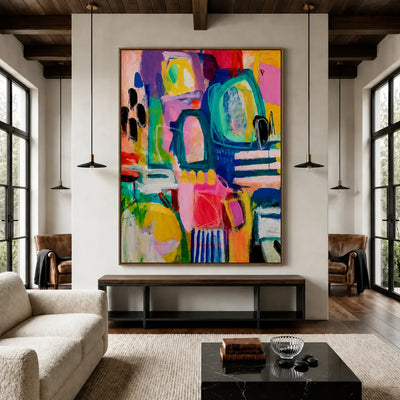 Playful Arches Abstract Wall Art styled interior scene 2 | Olyrel