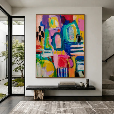 Playful Arches Abstract Wall Art styled interior scene 3 | Olyrel