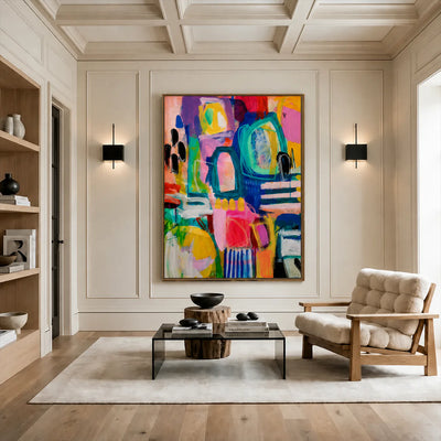 Playful Arches Abstract Wall Art styled interior scene 4 | Olyrel
