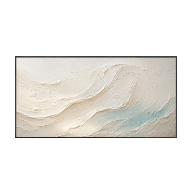 Seafoam Flow Textured Wall Art | Olyrel