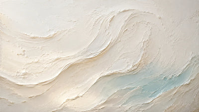 Original artwork view of Seafoam Flow Textured Wall Art | Olyrel