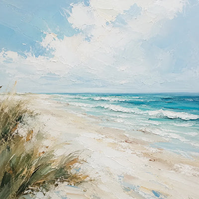 Original artwork view of Shoreline Breeze Coastal Wall Art | Olyrel