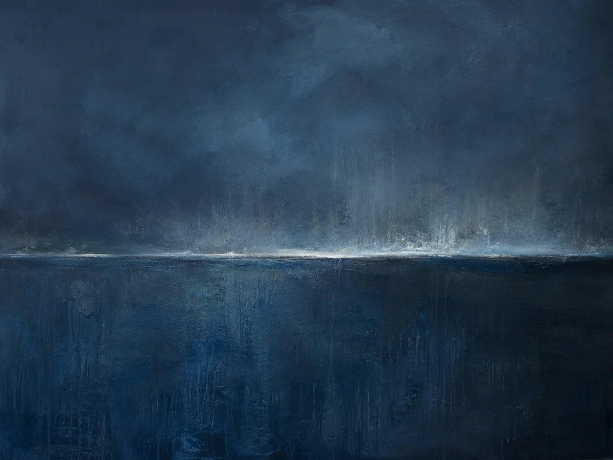 Midnight Horizon Abstract Wall Art artwork view | Olyrel