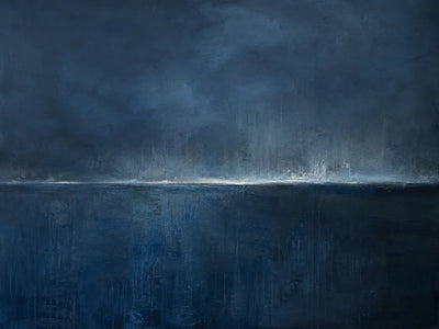 Midnight Horizon Abstract Wall Art artwork view | Olyrel