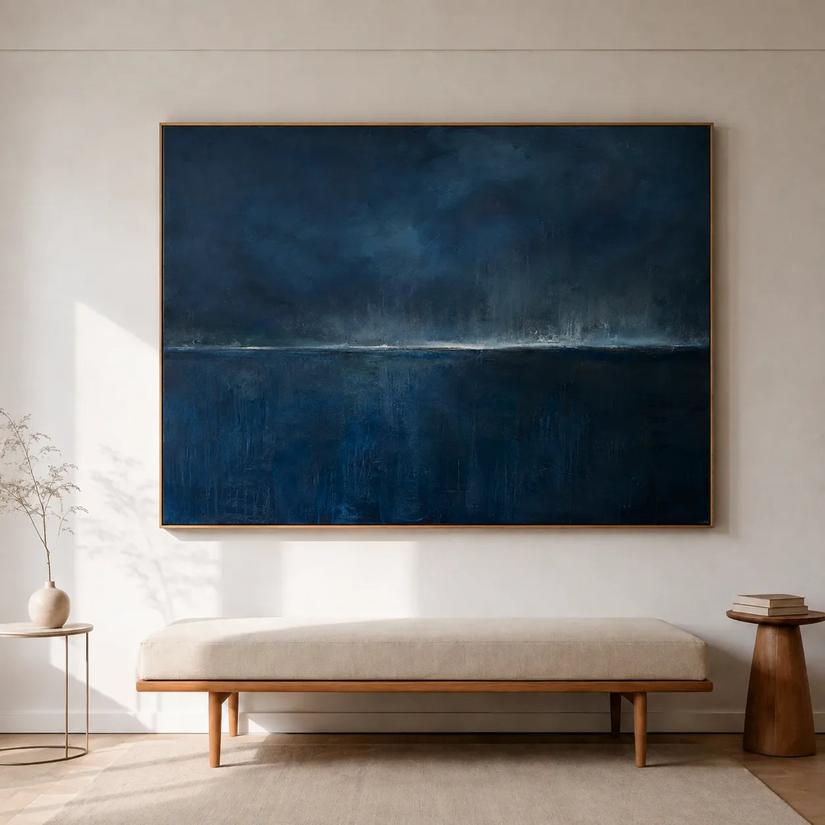Midnight Horizon Abstract Wall Art styled interior scene 3 | Olyrel