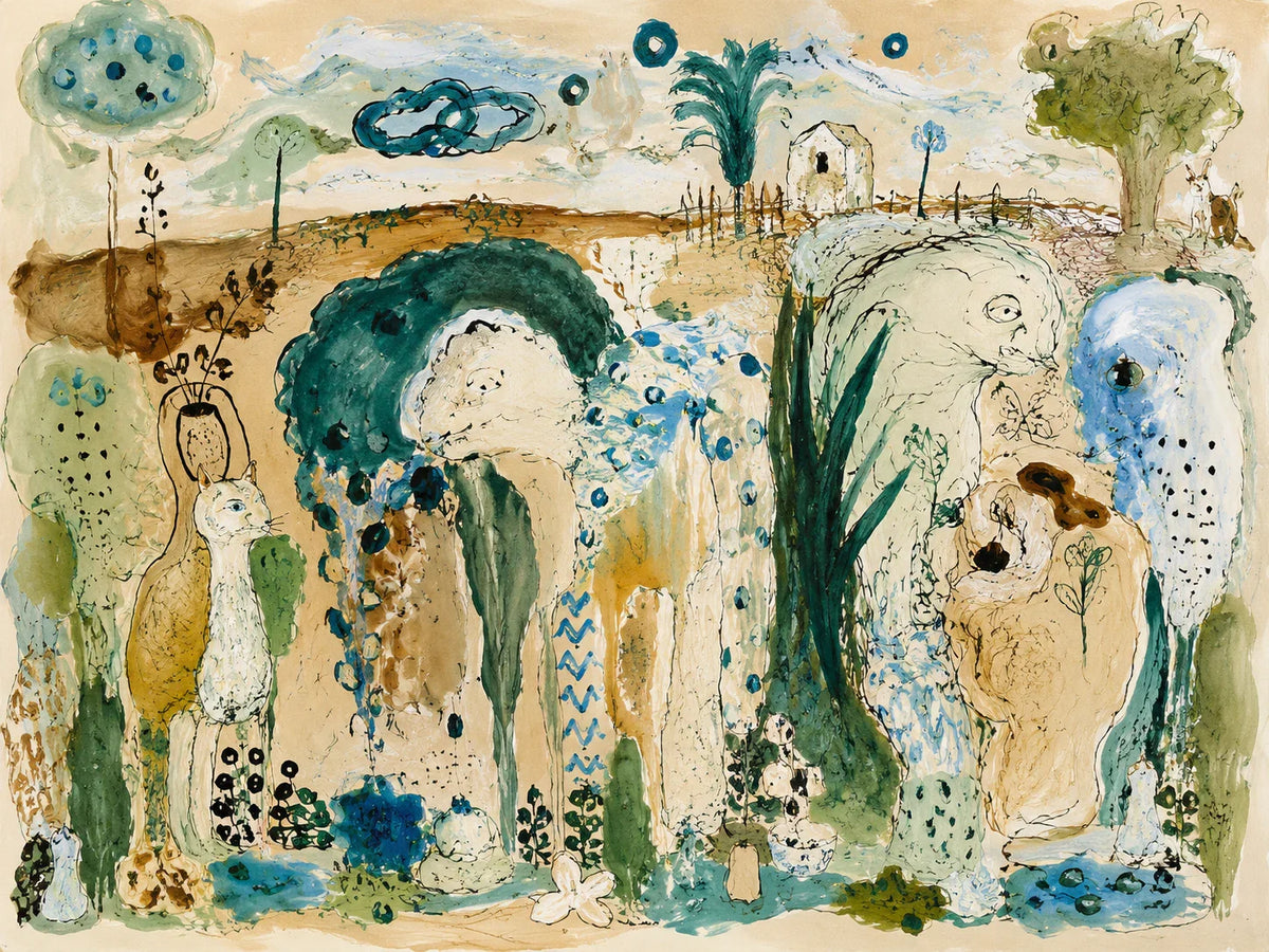 Enchanted Animal Garden Wall Art artwork view | Olyrel