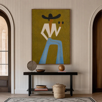 Cowgirl Strength Figurative Wall Art styled interior scene 1 | Olyrel