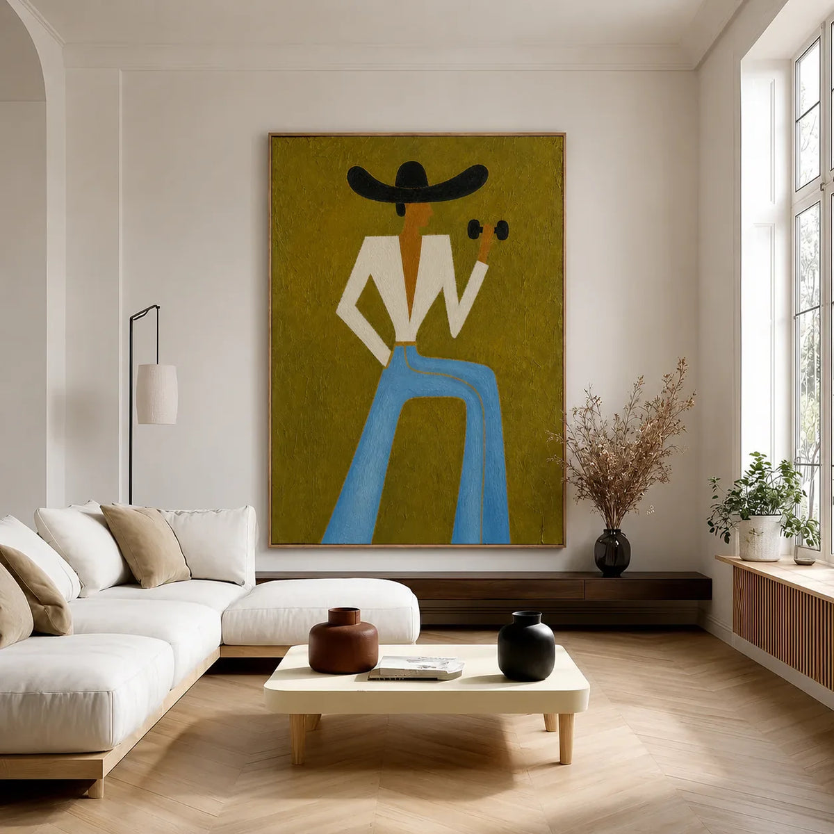 Cowgirl Strength Figurative Wall Art styled interior scene 2 | Olyrel