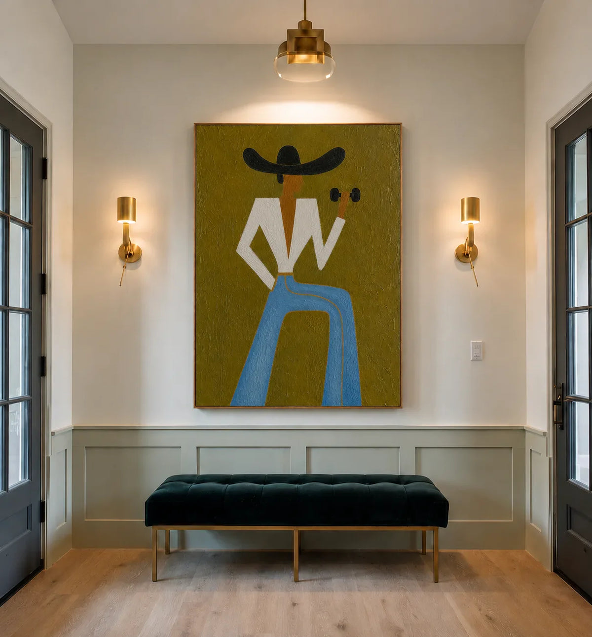 Cowgirl Strength Figurative Wall Art styled interior scene 4 | Olyrel