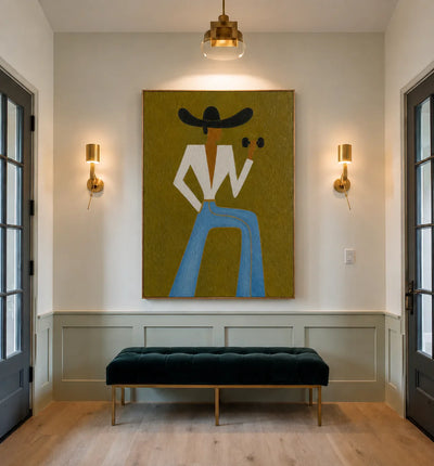 Cowgirl Strength Figurative Wall Art styled interior scene 4 | Olyrel