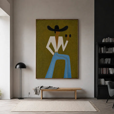 Cowgirl Strength Figurative Wall Art styled interior scene 5 | Olyrel