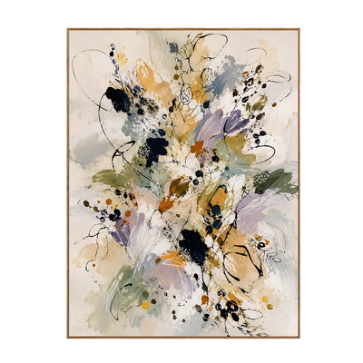 Meadow Bloom Abstract Floral Wall Art | Olyrel