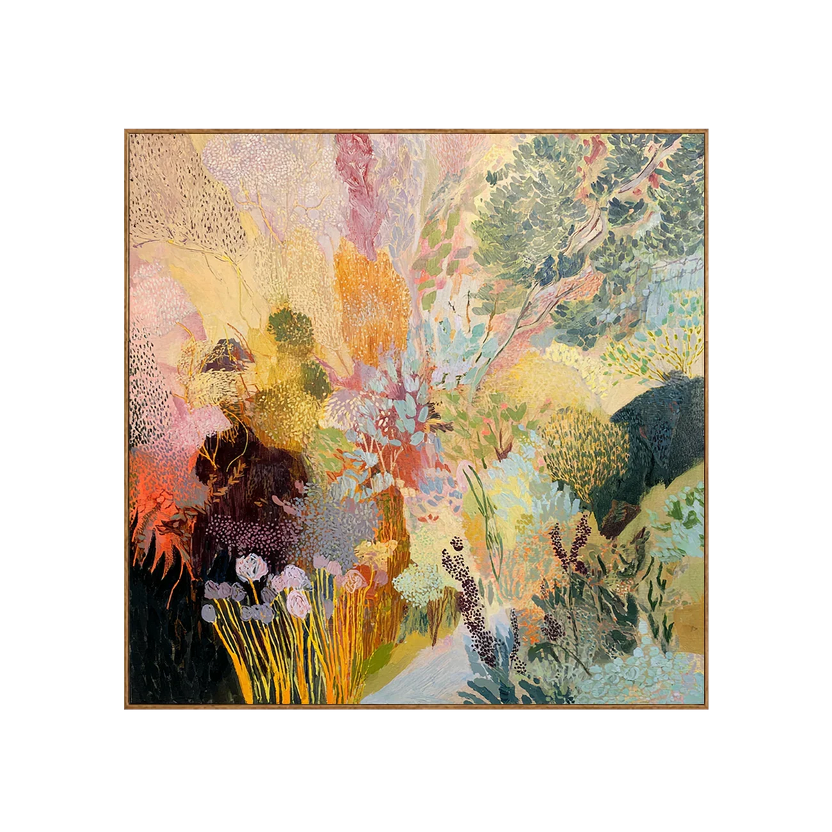 Enchanted Garden Colorful Abstract Wall Art | Olyrel