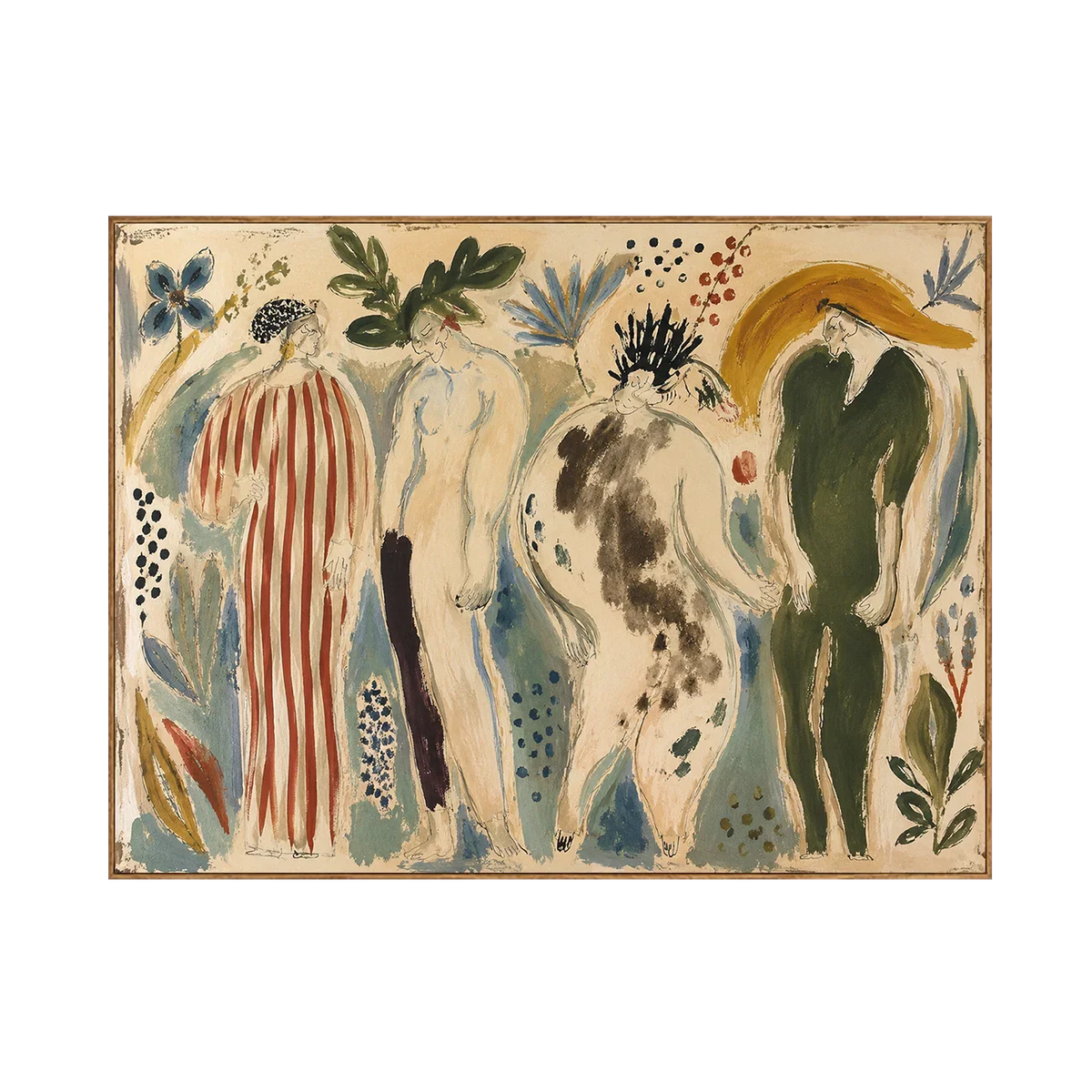 Garden Gathering Figurative Wall Art | Olyrel