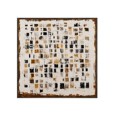 Amber Mosaic Abstract Wall Art | Olyrel