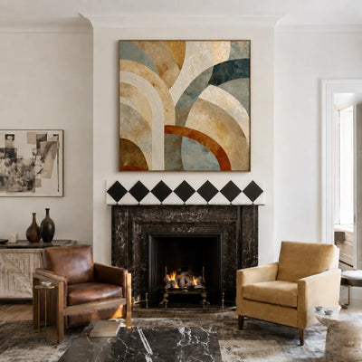 Arcadia Layers Geometric Wall Art styled interior scene 1 | Olyrel
