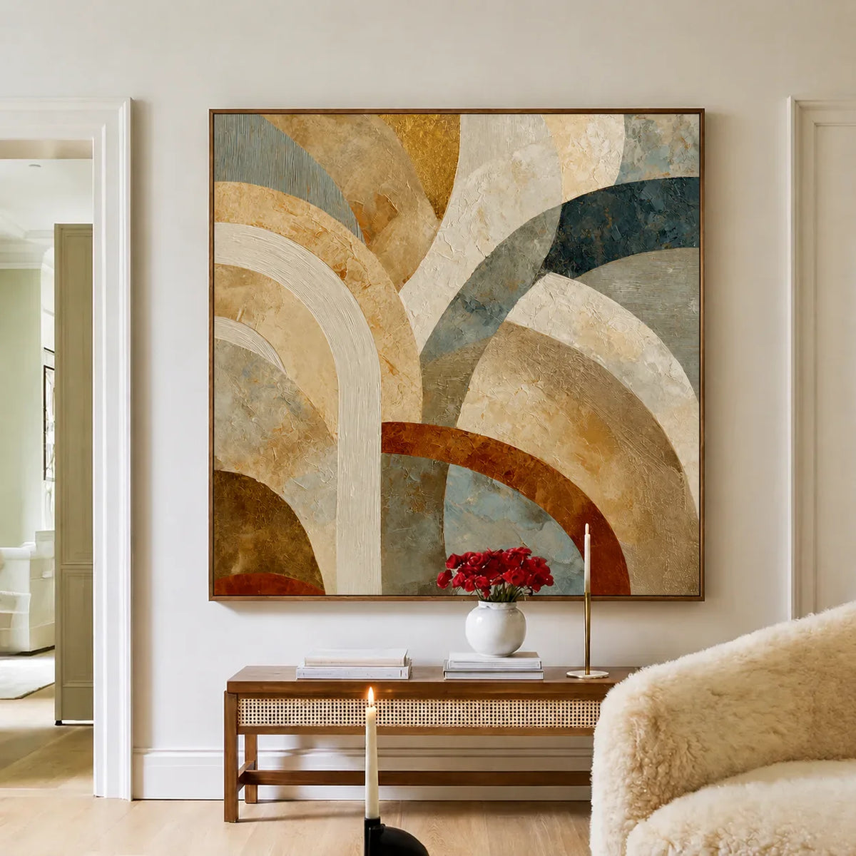 Arcadia Layers Geometric Wall Art styled interior scene 3 | Olyrel