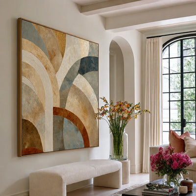 Arcadia Layers Geometric Wall Art styled interior scene 4 | Olyrel